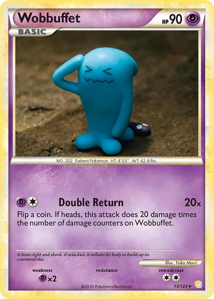 Wobbuffet (13/123) [HeartGold & SoulSilver: Base Set] | Dragon's Lair Comics and Fantasy Houston TX