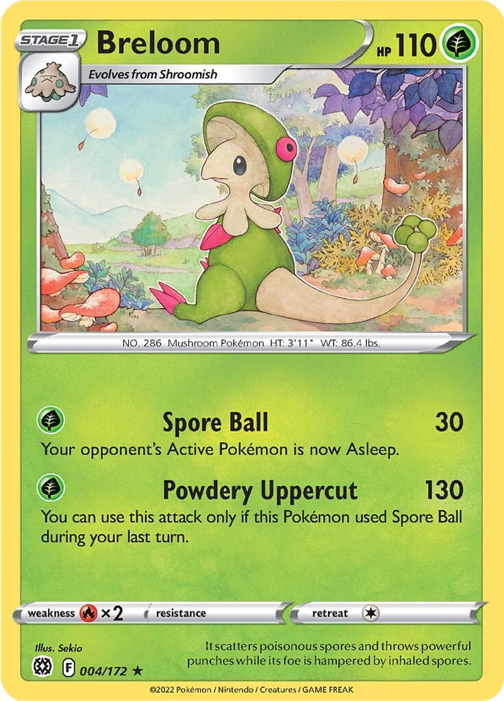 Breloom (004/172) [Sword & Shield: Brilliant Stars] | Dragon's Lair Comics and Fantasy Houston TX