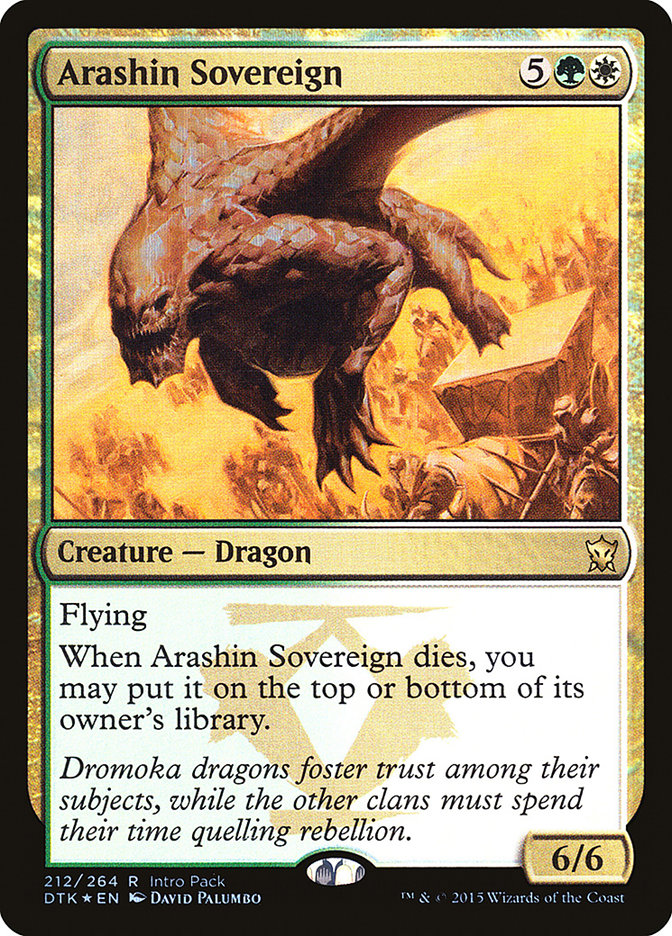 Arashin Sovereign (Intro Pack) [Dragons of Tarkir Promos] | Dragon's Lair Comics and Fantasy Houston TX