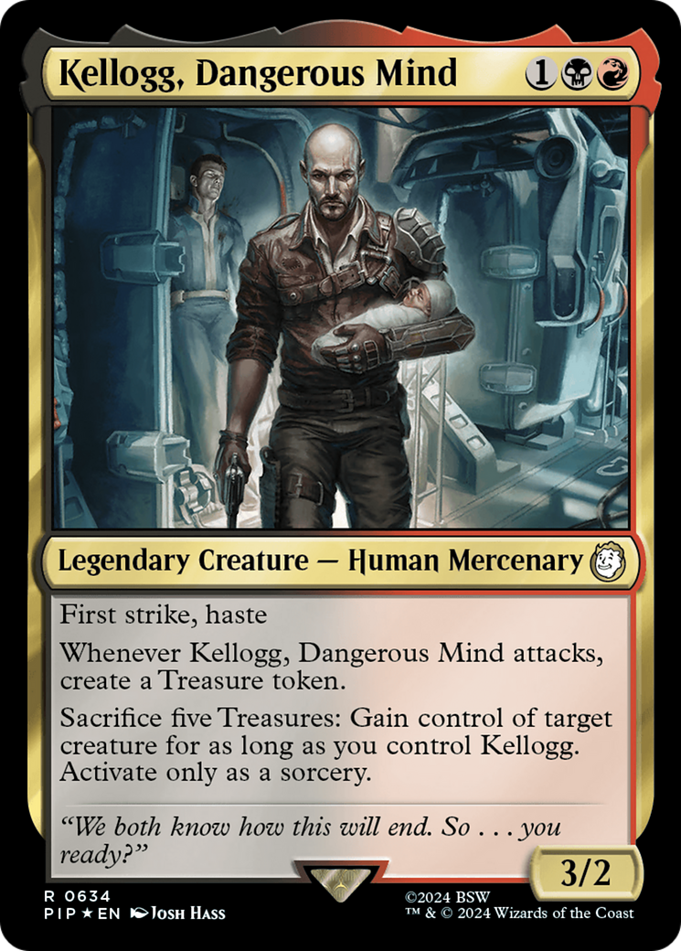 Kellogg, Dangerous Mind (Surge Foil) [Fallout] | Dragon's Lair Comics and Fantasy Houston TX