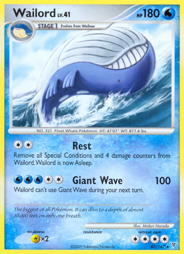 Wailord (47/147) [Platinum: Supreme Victors] | Dragon's Lair Comics and Fantasy Houston TX