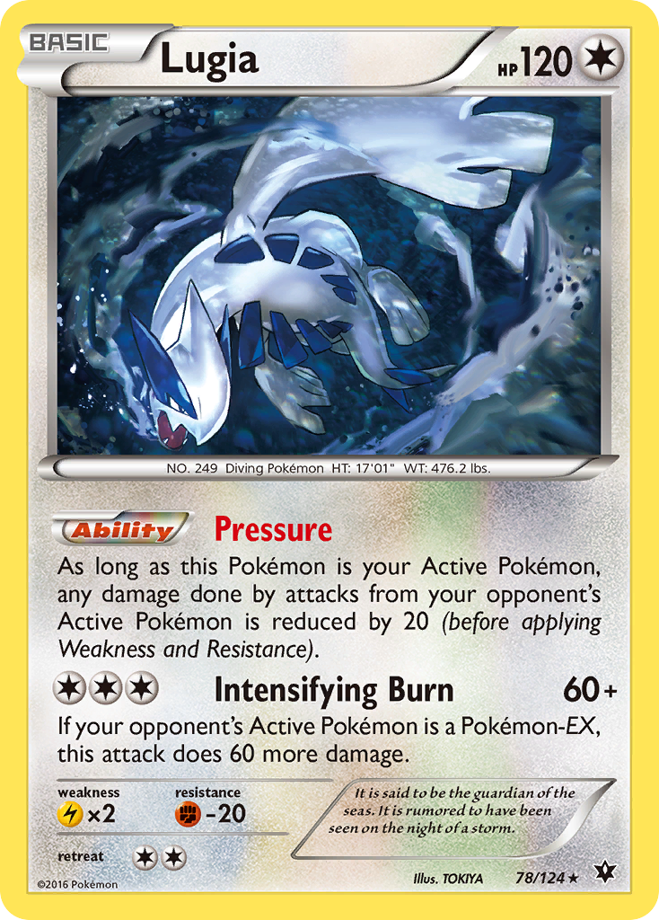 Lugia (78/124) [XY: Fates Collide] | Dragon's Lair Comics and Fantasy Houston TX