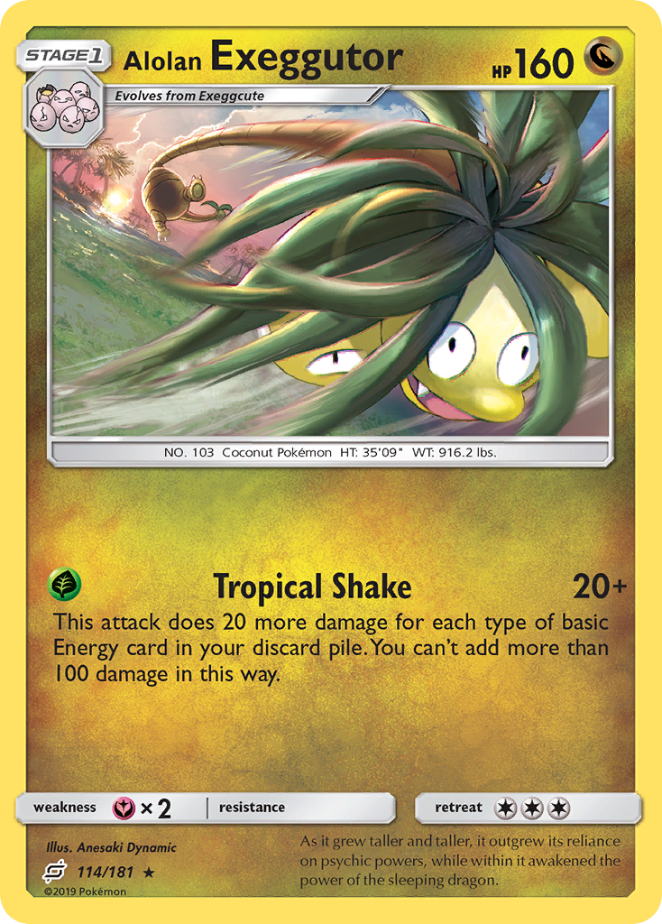 Alolan Exeggutor (114/181) [Sun & Moon: Team Up] | Dragon's Lair Comics and Fantasy Houston TX