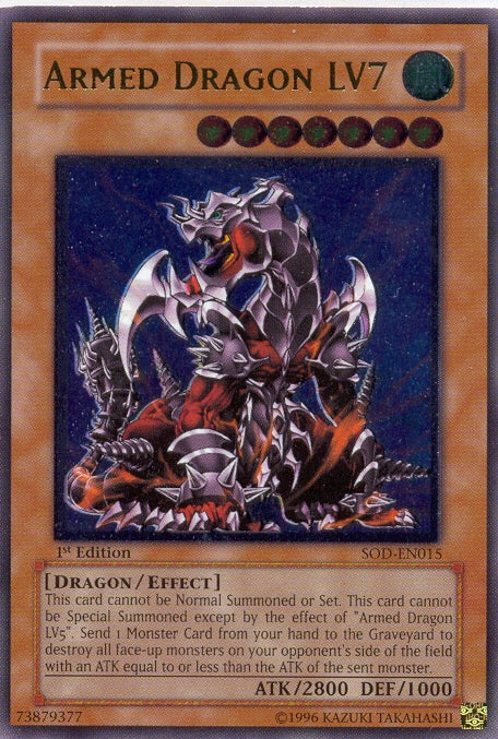 Armed Dragon LV7 [SOD-EN015] Ultimate Rare | Dragon's Lair Comics and Fantasy Houston TX