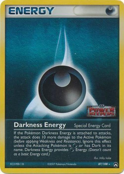 Darkness Energy (87/108) (Stamped) [EX: Power Keepers] | Dragon's Lair Comics and Fantasy Houston TX