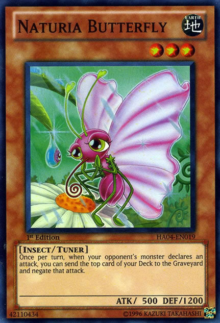 Naturia Butterfly [HA04-EN019] Super Rare | Dragon's Lair Comics and Fantasy Houston TX