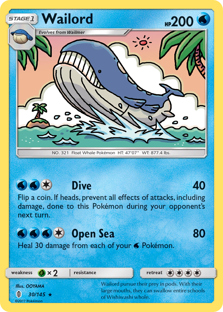 Wailord (30/145) [Sun & Moon: Guardians Rising] | Dragon's Lair Comics and Fantasy Houston TX