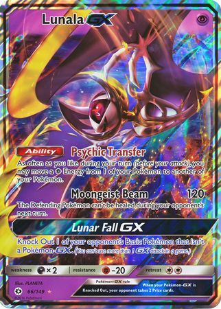 Lunala GX (66/149) (Jumbo Card) [Sun & Moon: Base Set] | Dragon's Lair Comics and Fantasy Houston TX