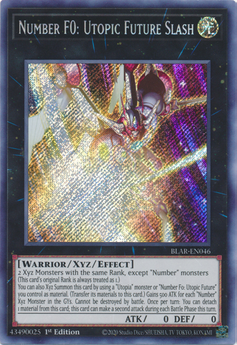 Number F0: Utopic Future Slash [BLAR-EN046] Secret Rare | Dragon's Lair Comics and Fantasy Houston TX