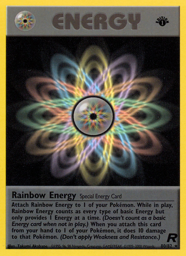 Rainbow Energy (80/82) [Team Rocket 1st Edition] | Dragon's Lair Comics and Fantasy Houston TX