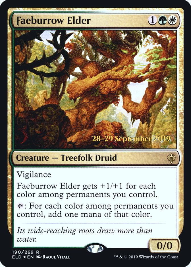 Faeburrow Elder [Throne of Eldraine Prerelease Promos] | Dragon's Lair Comics and Fantasy Houston TX