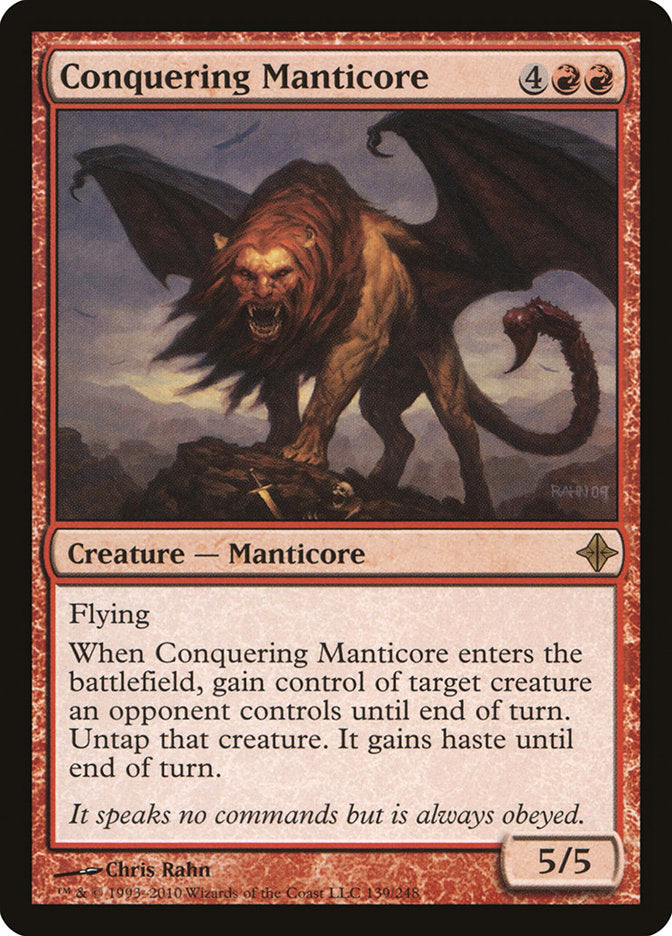 Conquering Manticore [Rise of the Eldrazi] | Dragon's Lair Comics and Fantasy Houston TX