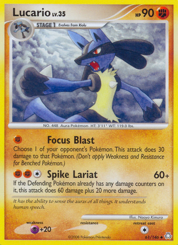 Lucario (61/146) [Diamond & Pearl: Legends Awakened] | Dragon's Lair Comics and Fantasy Houston TX