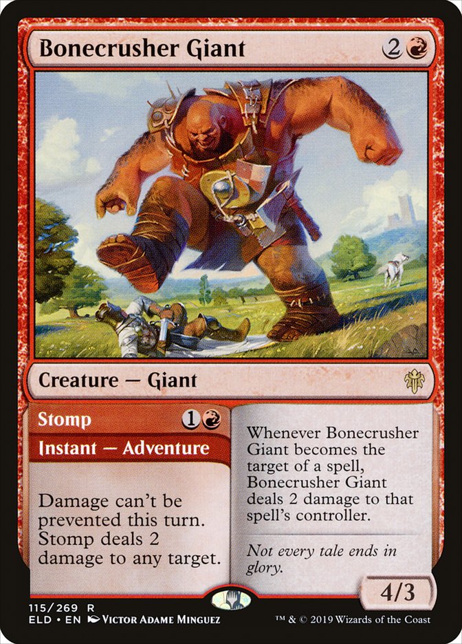 Bonecrusher Giant // Stomp [Throne of Eldraine] | Dragon's Lair Comics and Fantasy Houston TX