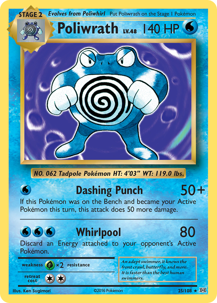 Poliwrath (25/108) [XY: Evolutions] | Dragon's Lair Comics and Fantasy Houston TX