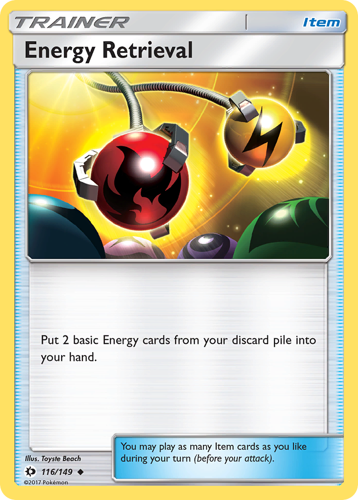 Energy Retrieval (116/149) [Sun & Moon: Base Set] | Dragon's Lair Comics and Fantasy Houston TX