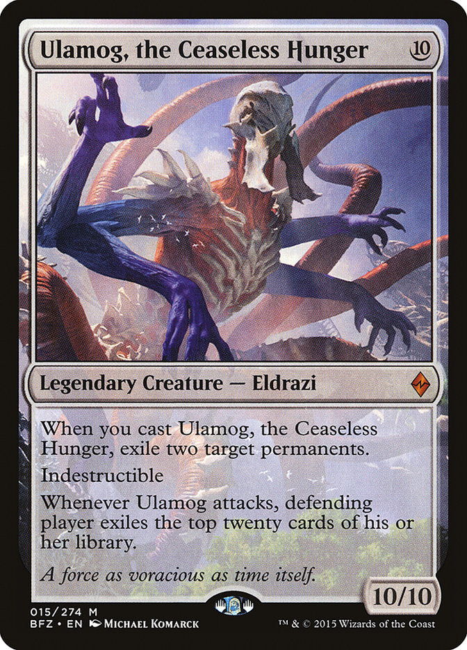 Ulamog, the Ceaseless Hunger [Battle for Zendikar] | Dragon's Lair Comics and Fantasy Houston TX