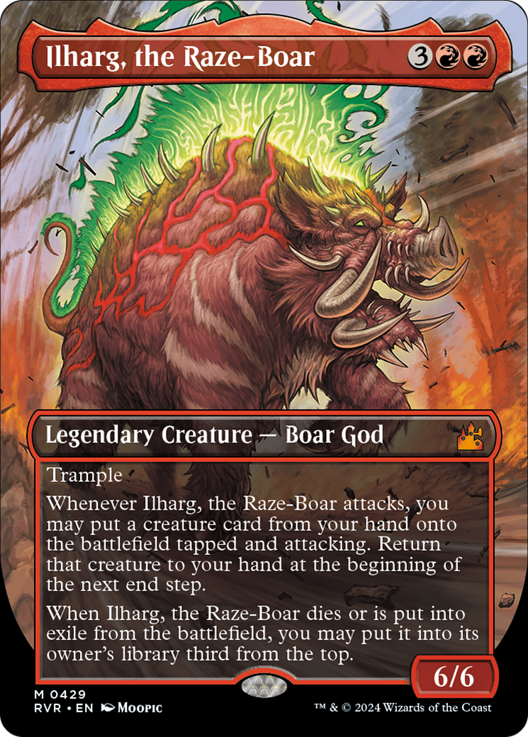 Ilharg, the Raze-Boar (Anime Borderless) [Ravnica Remastered] | Dragon's Lair Comics and Fantasy Houston TX