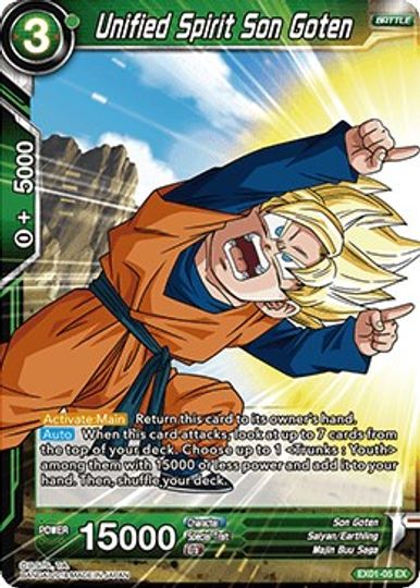 Unified Spirit Son Goten (EX01-05) [Mighty Heroes] | Dragon's Lair Comics and Fantasy Houston TX