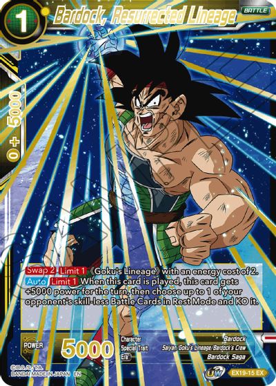 Bardock, Resurrected Lineage (EX19-15) [Special Anniversary Set 2021] | Dragon's Lair Comics and Fantasy Houston TX