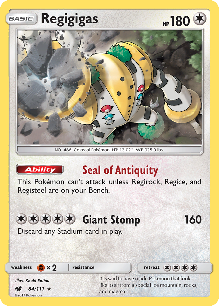 Regigigas (84/111) [Sun & Moon: Crimson Invasion] | Dragon's Lair Comics and Fantasy Houston TX