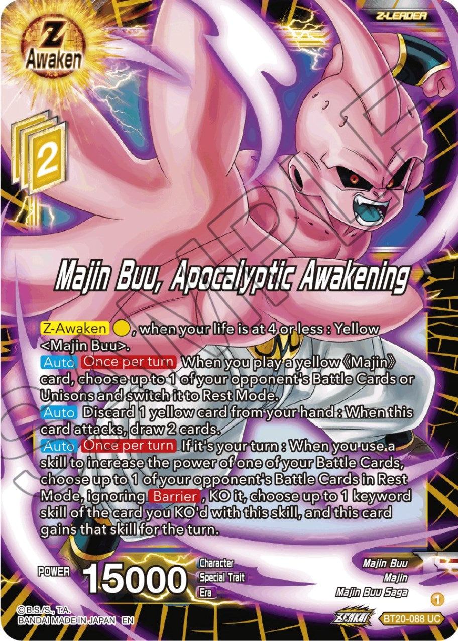 Majin Buu, Apocalyptic Awakening (BT20-088) [Power Absorbed] | Dragon's Lair Comics and Fantasy Houston TX