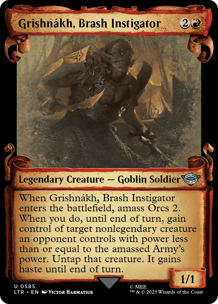 Grishnakh, Brash Instigator [The Lord of the Rings: Tales of Middle-Earth Showcase Scrolls] | Dragon's Lair Comics and Fantasy Houston TX