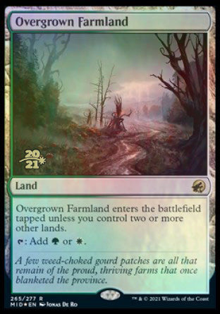 Overgrown Farmland [Innistrad: Midnight Hunt Prerelease Promos] | Dragon's Lair Comics and Fantasy Houston TX