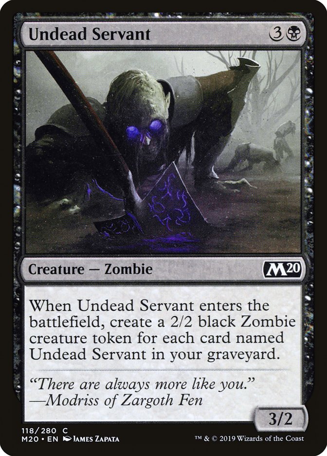 Undead Servant [Core Set 2020] | Dragon's Lair Comics and Fantasy Houston TX