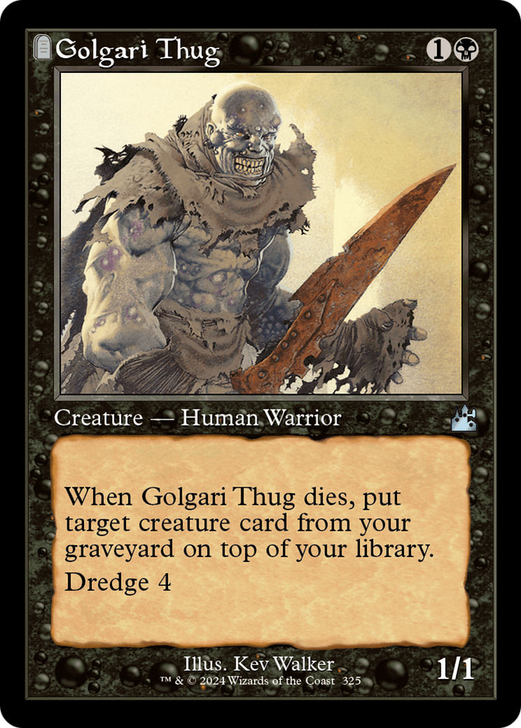 Golgari Thug (Retro Frame) [Ravnica Remastered] | Dragon's Lair Comics and Fantasy Houston TX