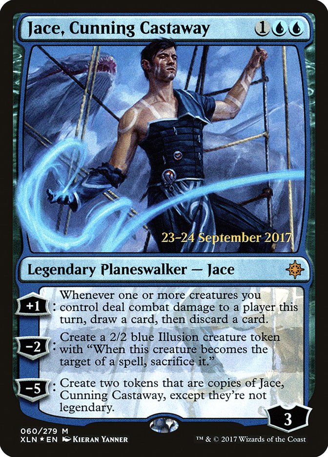 Jace, Cunning Castaway [Ixalan Prerelease Promos] | Dragon's Lair Comics and Fantasy Houston TX