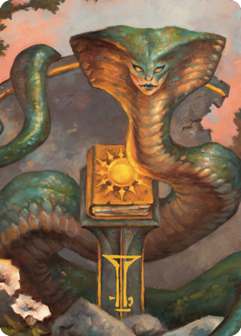 Guardian Naga Art Card (Gold-Stamped Signature) [Commander Legends: Battle for Baldur's Gate Art Series] | Dragon's Lair Comics and Fantasy Houston TX