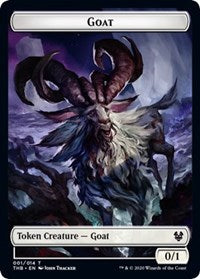 Goat // Satyr Double-Sided Token [Theros Beyond Death Tokens] | Dragon's Lair Comics and Fantasy Houston TX