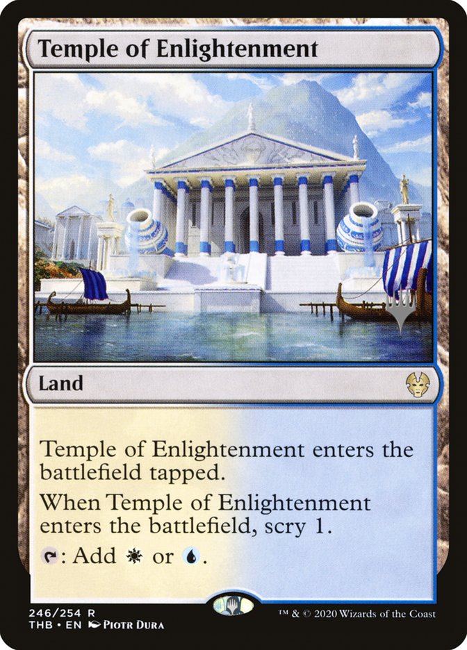 Temple of Enlightenment (Promo Pack) [Theros Beyond Death Promos] | Dragon's Lair Comics and Fantasy Houston TX