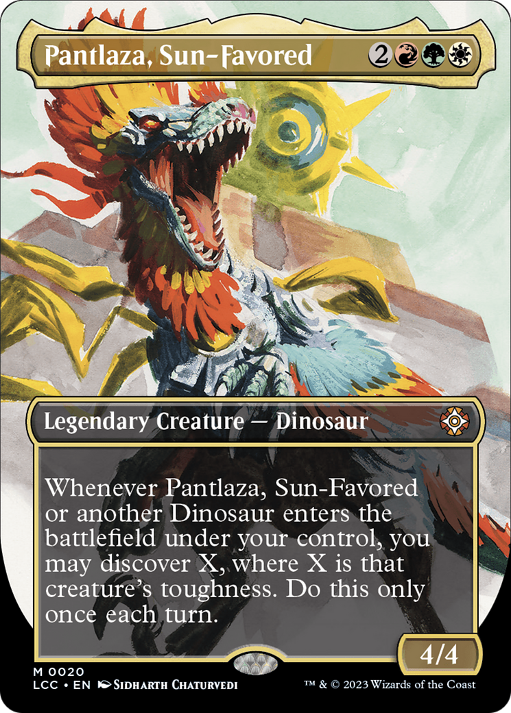 Pantlaza, Sun-Favored (Borderless) [The Lost Caverns of Ixalan Commander] | Dragon's Lair Comics and Fantasy Houston TX