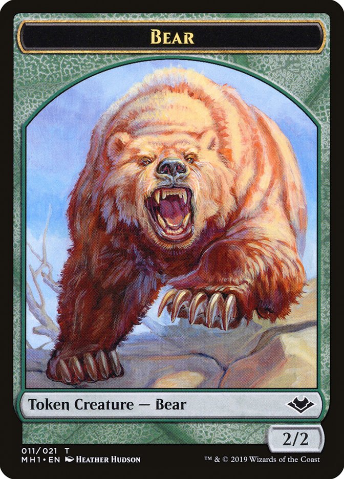 Bear Token [Modern Horizons Tokens] | Dragon's Lair Comics and Fantasy Houston TX