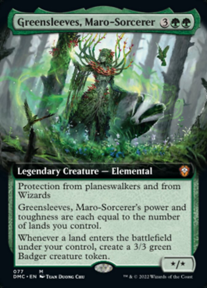 Greensleeves, Maro-Sorcerer (Extended Art) [Dominaria United Commander] | Dragon's Lair Comics and Fantasy Houston TX