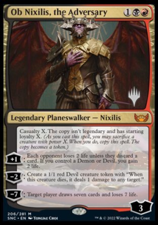 Ob Nixilis, the Adversary (Promo Pack) [Streets of New Capenna Promos] | Dragon's Lair Comics and Fantasy Houston TX