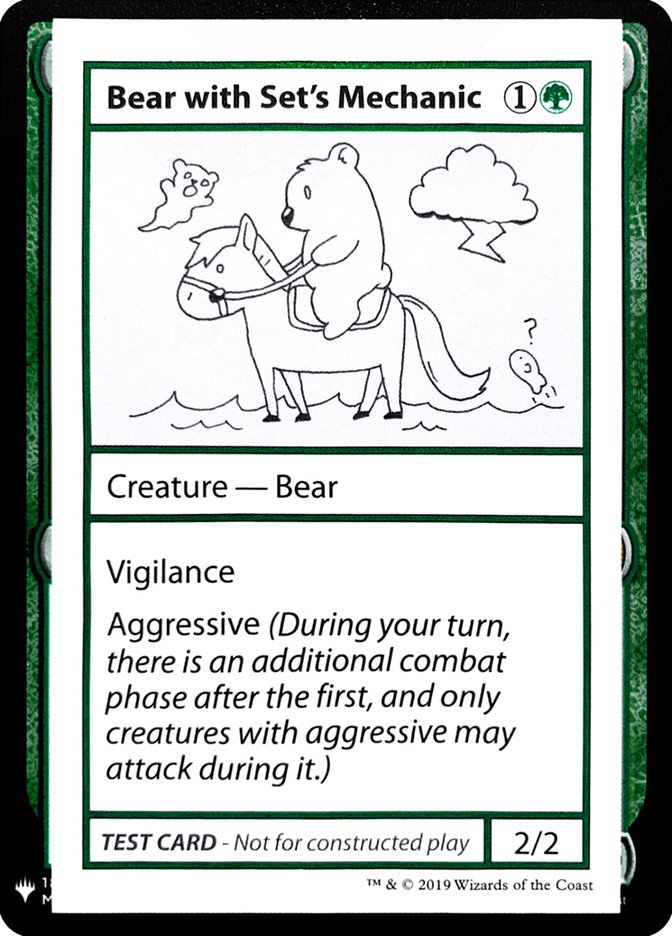 Bear with Set's Mechanic [Mystery Booster Playtest Cards] | Dragon's Lair Comics and Fantasy Houston TX