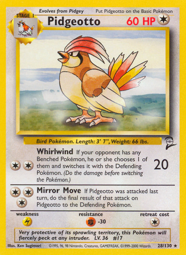 Pidgeotto (28/130) [Base Set 2] | Dragon's Lair Comics and Fantasy Houston TX