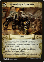 Golden Guardian // Gold-Forge Garrison [Rivals of Ixalan Prerelease Promos] | Dragon's Lair Comics and Fantasy Houston TX