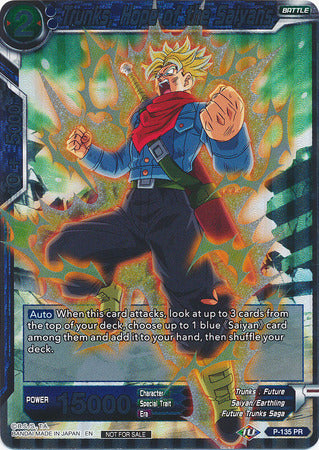 Trunks, Hope of the Saiyans (Series 7 Super Dash Pack) (P-135) [Promotion Cards] | Dragon's Lair Comics and Fantasy Houston TX