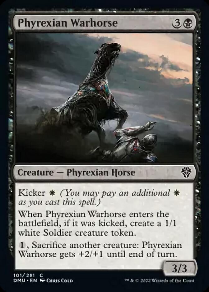 Phyrexian Warhorse [Dominaria United] | Dragon's Lair Comics and Fantasy Houston TX