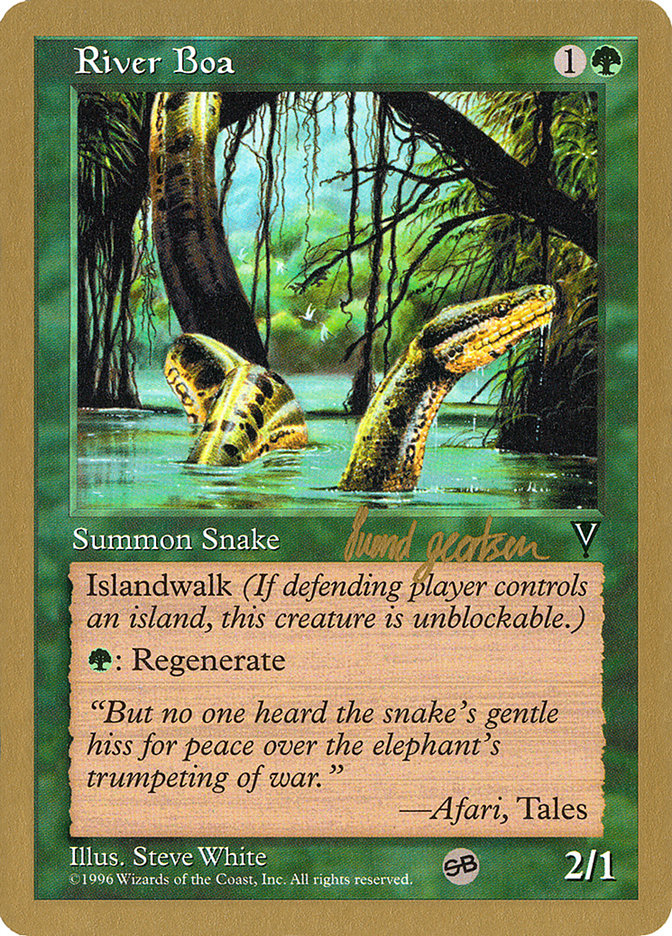 River Boa (Svend Geertsen) (SB) [World Championship Decks 1997] | Dragon's Lair Comics and Fantasy Houston TX