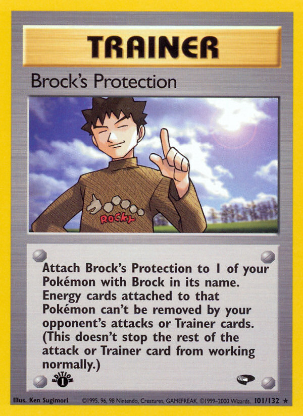 Brock's Protection (101/132) [Gym Challenge 1st Edition] | Dragon's Lair Comics and Fantasy Houston TX