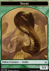 Snake // Warrior Double-Sided Token [Hour of Devastation Tokens] | Dragon's Lair Comics and Fantasy Houston TX