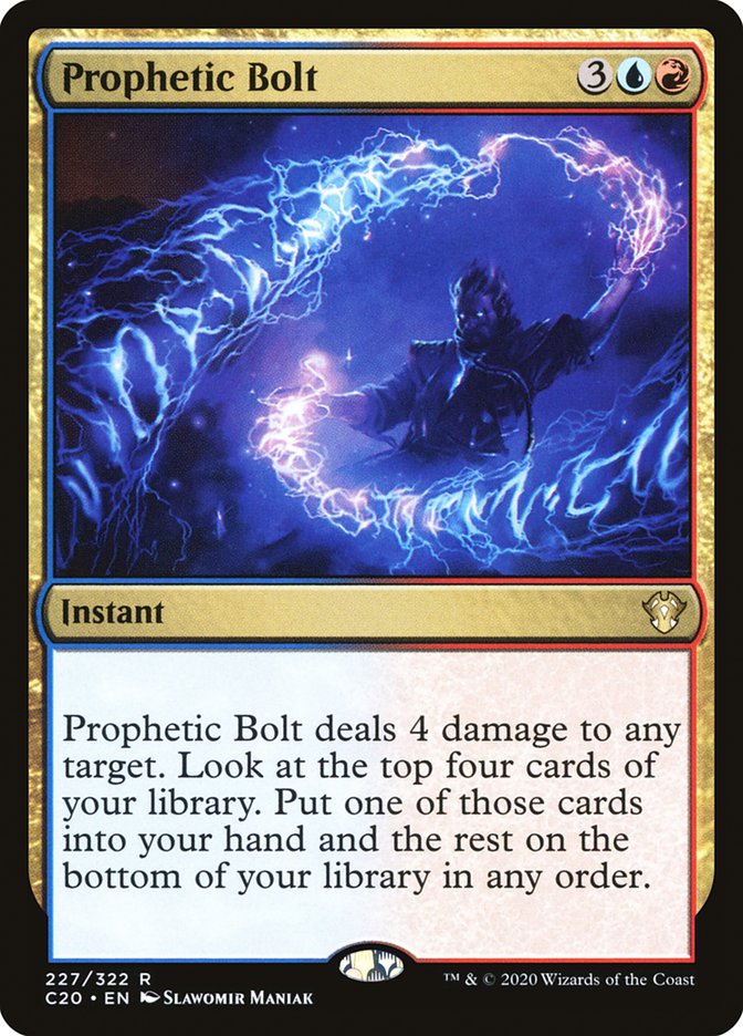 Prophetic Bolt [Commander 2020] | Dragon's Lair Comics and Fantasy Houston TX