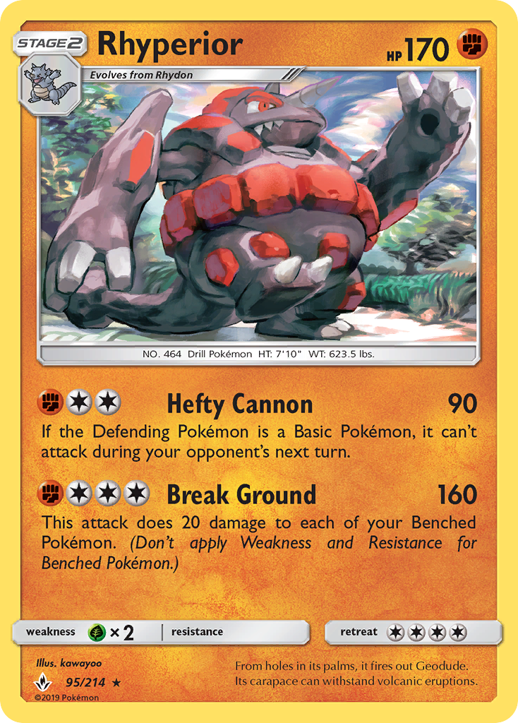 Rhyperior (95/214) [Sun & Moon: Unbroken Bonds] | Dragon's Lair Comics and Fantasy Houston TX