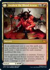 Extus, Oriq Overlord // Awaken the Blood Avatar [Strixhaven: School of Mages Prerelease Promos] | Dragon's Lair Comics and Fantasy Houston TX