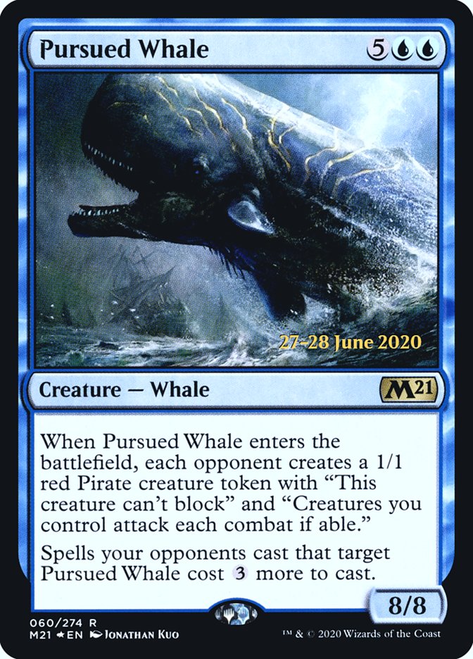 Pursued Whale [Core Set 2021 Prerelease Promos] | Dragon's Lair Comics and Fantasy Houston TX